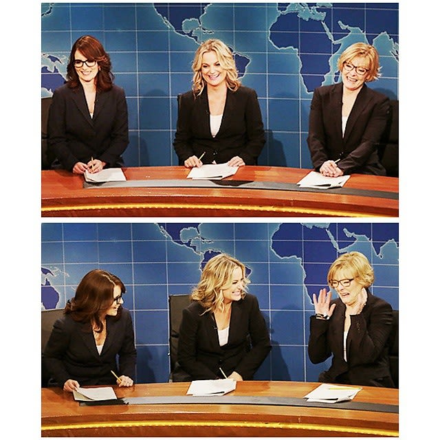 Amy Poehler, Tina Fey and Jane Curtin 