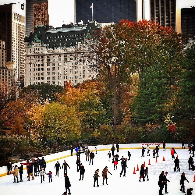 Central Park ice skating
