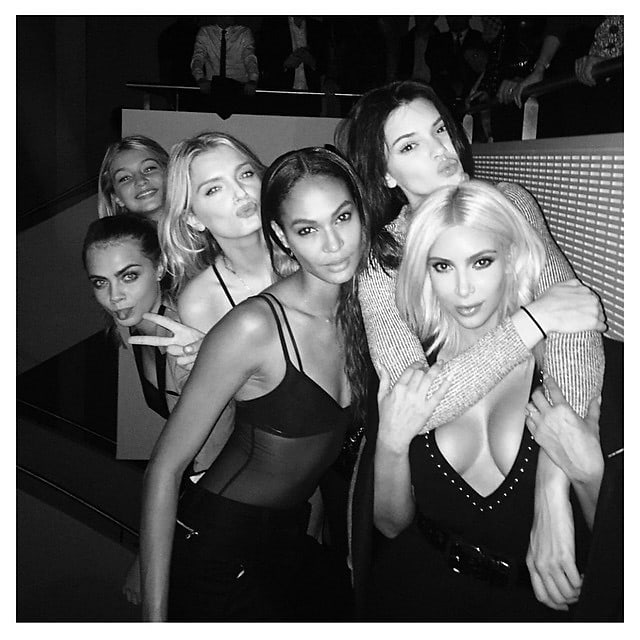 Gigi Hadid, Cara Delevingne, Lily Donaldson, Joan Smalls, Kendall Jenner, Kim Kardashian