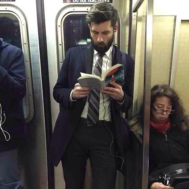 Bearded Guy Reading