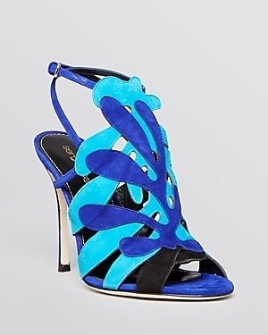 sergio rossi blue sandals