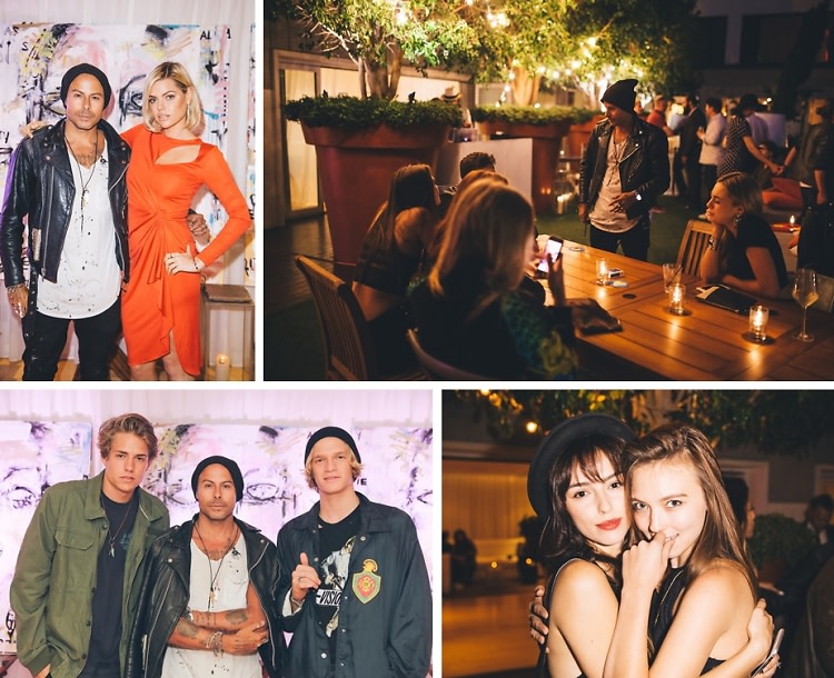 Cody Simpson & Sophie Monk Celebrate Artist Louis Carreon's 'Faces' In L.A.