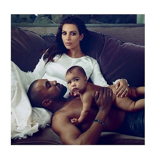 kim kardashian, kanye west, north west