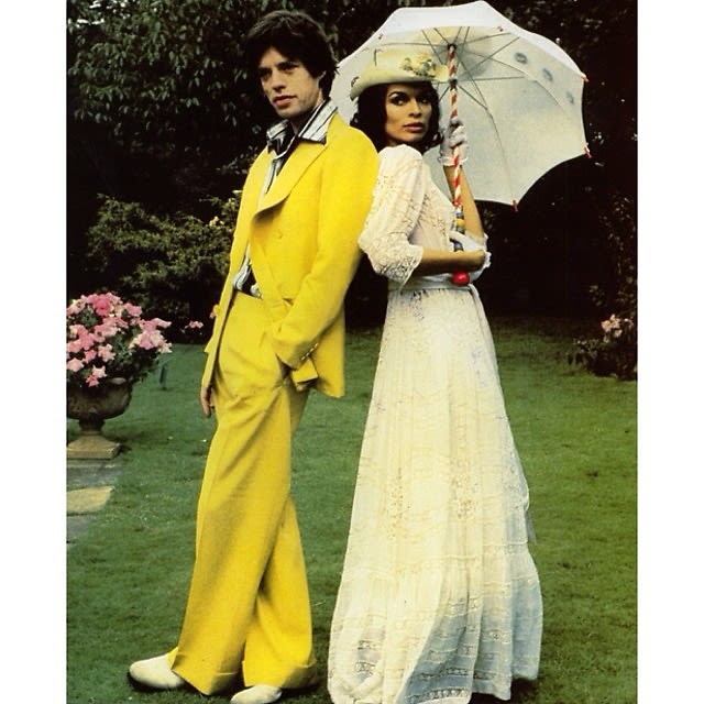 Mick and Bianca Jagger