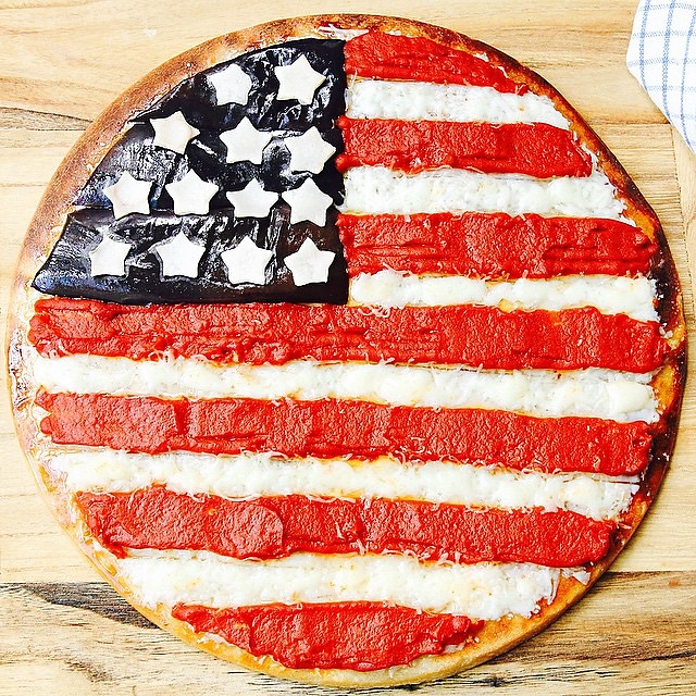 American Flag Pizza
