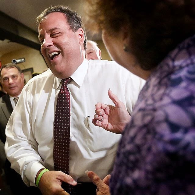 Christie Talking to the Public