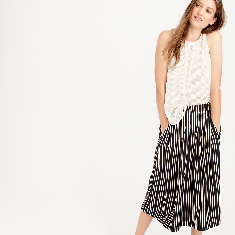 J.Crew Pleated Midi Skirt