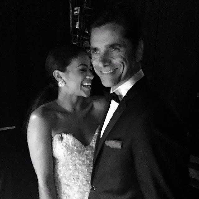 Gina Rodriguez and John Stamos