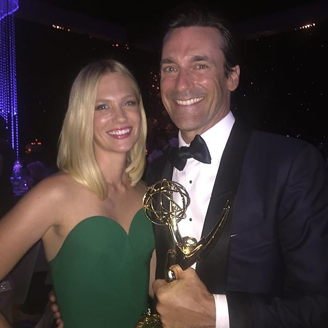 January Jones and Jon Hamm