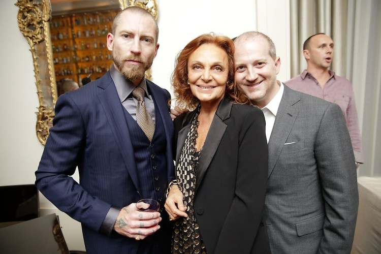 Justin O'Shea, Diane von Furstenberg, Joshua Schulman