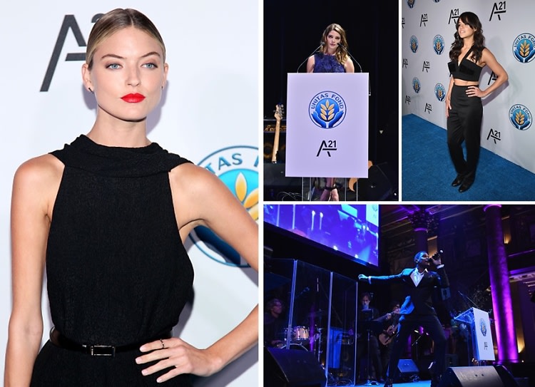 Michelle Rodriguez & Martha Hunt Attend The Unitas Gala Against Sex Trafficking