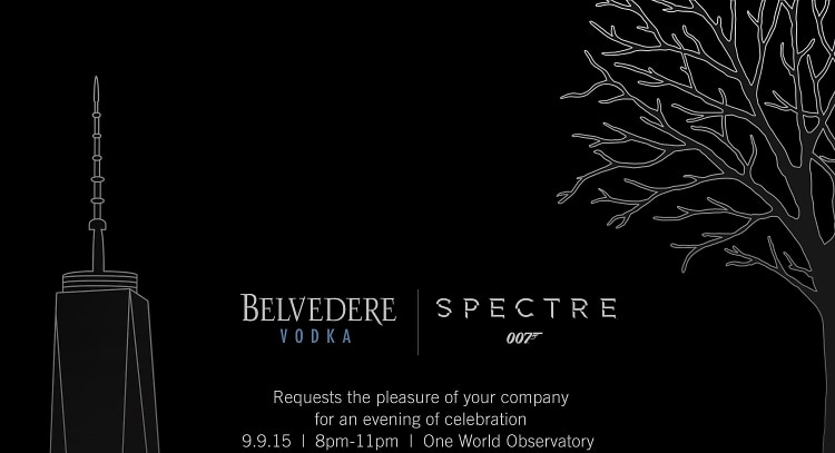 Belvedere Vodka and James Bond's SPECTRE