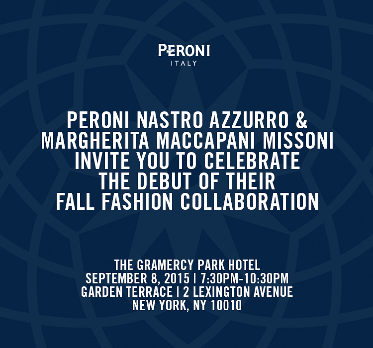 Margherita Missoni x Peroni Debut 'Fall Fashion Collaboration'