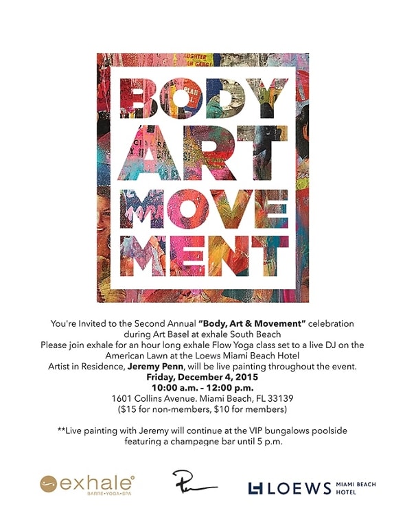 exhale South Beach’s “Body, Art & Movement”