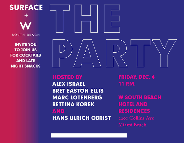 Surface x W Hotels Art Basel Party