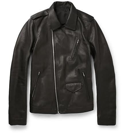 Rick Owens leather jacket men