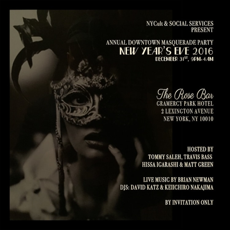 NYCult & Social Services Present the Annual Downtown Masquerade Party