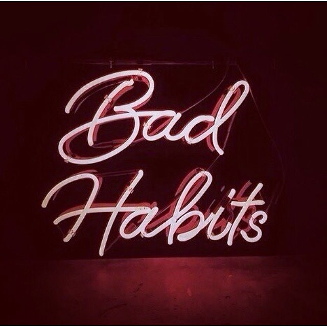 bad habits sign