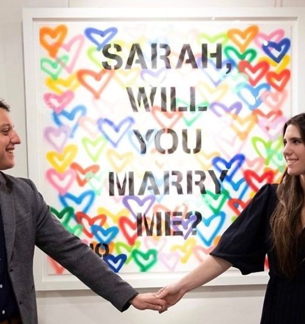 How Famed Street Artist Mr. Brainwash Helped Create This Perfect Proposal - Vimarsana News