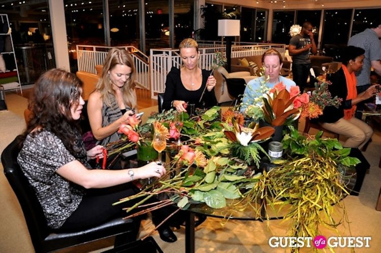 H. Bloom And Room And Board Host A Girly Flower Party For