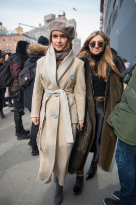 miroslava duma in New York Fashion Week Street Style: Day 2