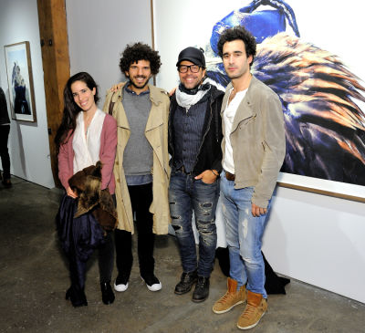 brandon ralph in Eagle Hunters exhibition opening at Joseph Gross Gallery