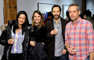olivia redmond in Eagle Hunters exhibition opening at Joseph Gross Gallery