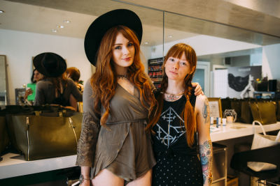 danielle victoria in Pre-Coachella Beauty Lounge at Brighton Salon with the #RIOTGirls