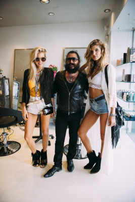 ashley haas in Pre-Coachella Beauty Lounge at Brighton Salon with the #RIOTGirls