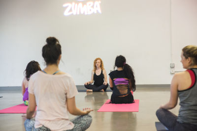 caitlin randolph in  Zumba and Yoga at LA Mother