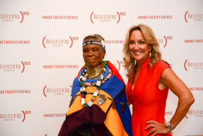 cathy steen in Belvedere Celebrates (RED) and Partnership with South African Artist, Esther Mahlangu at Ace Gallery in Los Angeles [Cocktail Reception]