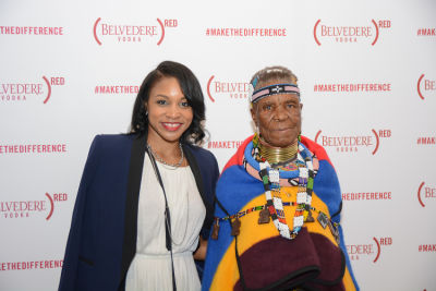 jasmin allen in Belvedere Celebrates (RED) and Partnership with South African Artist, Esther Mahlangu at Ace Gallery in Los Angeles [Cocktail Reception]