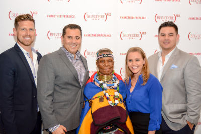 esther mahlangu in Belvedere Celebrates (RED) and Partnership with South African Artist, Esther Mahlangu at Ace Gallery in Los Angeles [Cocktail Reception]