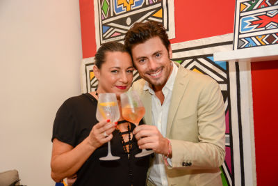 mario panzarino in Belvedere Celebrates (RED) and Partnership with South African Artist, Esther Mahlangu at Ace Gallery in Los Angeles [Cocktail Reception]