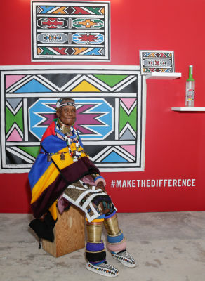 Belvedere Celebrates (RED) and Partnership with South African Artist, Esther Mahlangu at Ace Gallery in Los Angeles [Art Class]