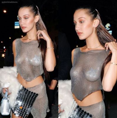 bella hadid in 57 #NoBra Moments From Our Favorite Celebrities