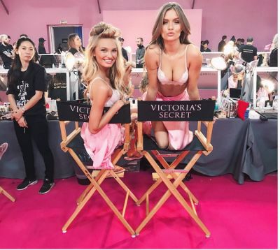 josephine skriver in Your Backstage Look At The 2016 Victoria's Secret Fashion Show In Paris