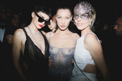 kendall jenner in Kendall Jenner & Bella Hadid Party At Dior's Extravagant Masked Ball