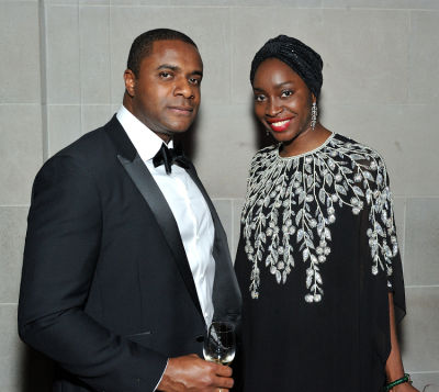 huguens noel-and-tinu-tinuola in The Frick Collection Young Fellows Ball 2017
