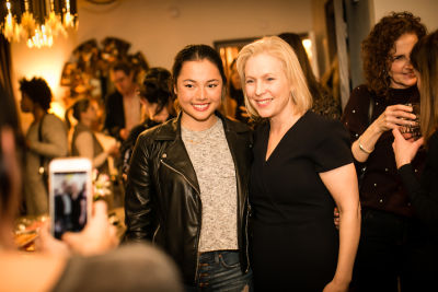 kirsten gillibrand in Lingua Franca's Extraordinary Women Cocktail Party at The Ludlow Hotel Penthouse