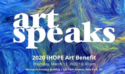 You're Invited: Art Speaks iHOPE Benefit 2020
