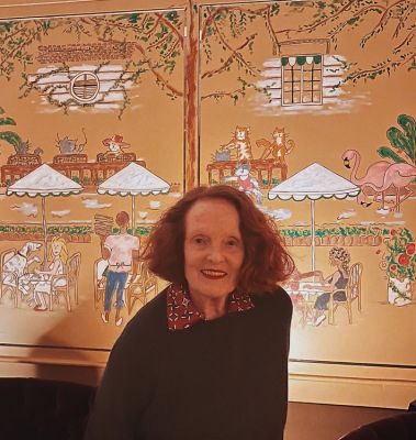 Grace Coddington Lends Her Magic, Cat-Loving Touch To The Walls Of San Vicente Bungalows