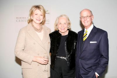 Martha Stewart, Liz Smith, Charles Koppelman 