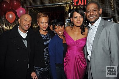 Forest Whitaker, Keisha Whitaker, Russell Simmons