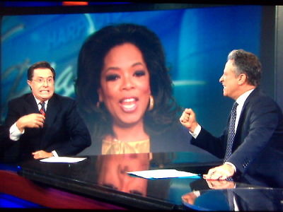 Stephen Colbert, Oprah Winfrey, Jon Stewart