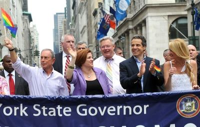 Mayor Michael Bloomberg, Christine Quinn, Tom Duane, Andrew Cuomo, Sandra Lee 