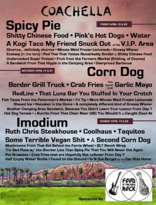 Coachella Food Lineup