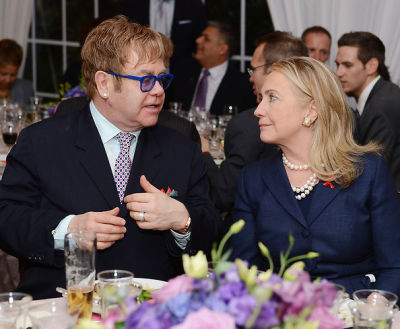 Hillary Clinton, Elton John