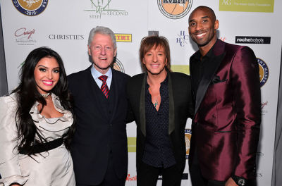 Vanessa Bryant, President Bill Clinton, Richie Sambora, Kobe Bryant