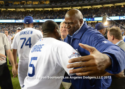 Champagne Showers & NLCS Dreams: A Photo Roundup Of Last Night's Dodgers Victory